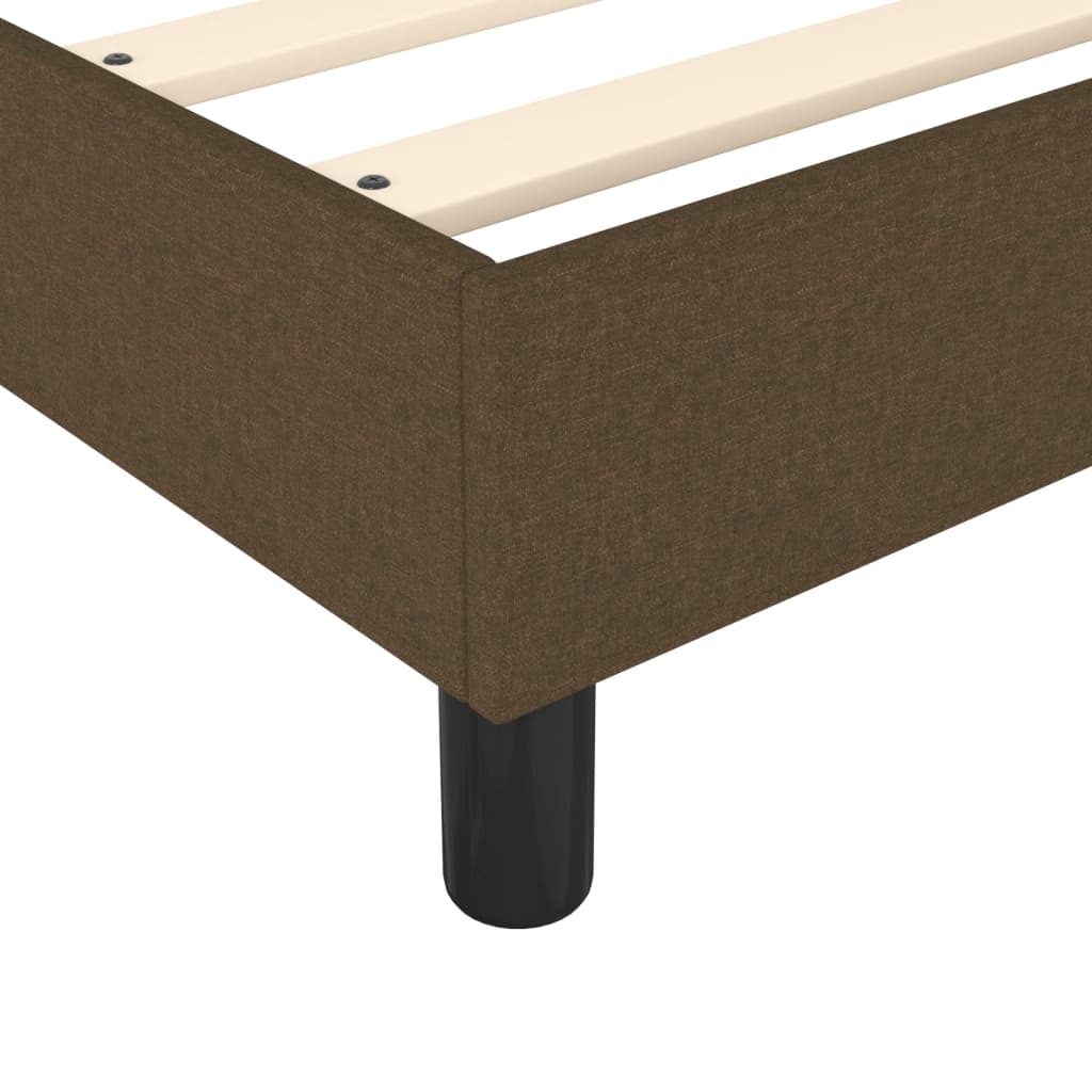 Boxspringbettgestell Dunkelbraun 80x200 cm Stoff
