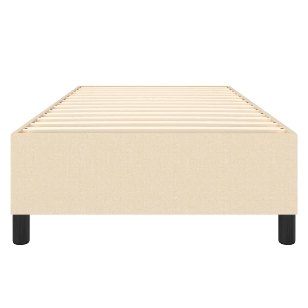 Boxspringbettgestell Creme 80x200 cm Stoff
