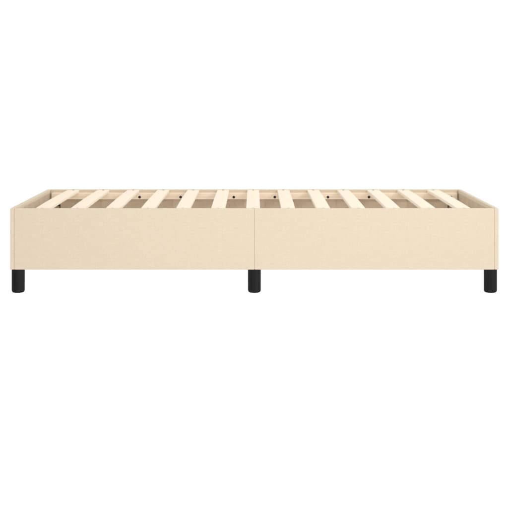 Boxspringbettgestell Creme 80x200 cm Stoff