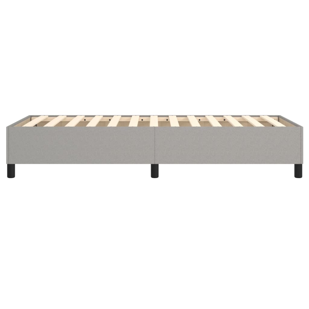 Boxspringbettgestell Hellgrau 90x190 cm Stoff