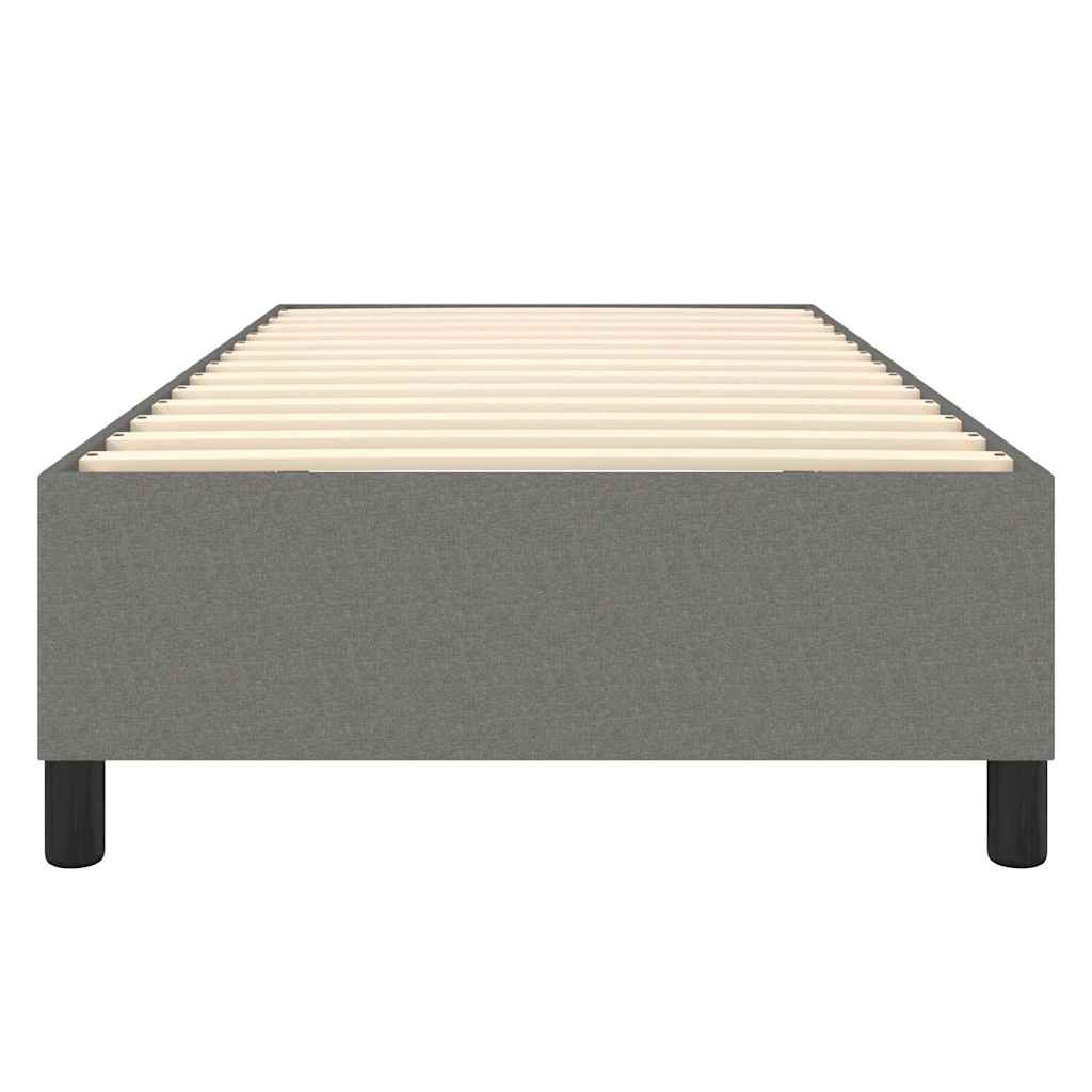 Boxspringbettgestell Dunkelgrau 90x190 cm Stoff