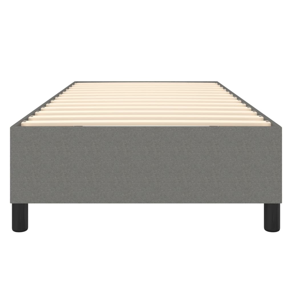Boxspringbettgestell Dunkelgrau 90x190 cm Stoff