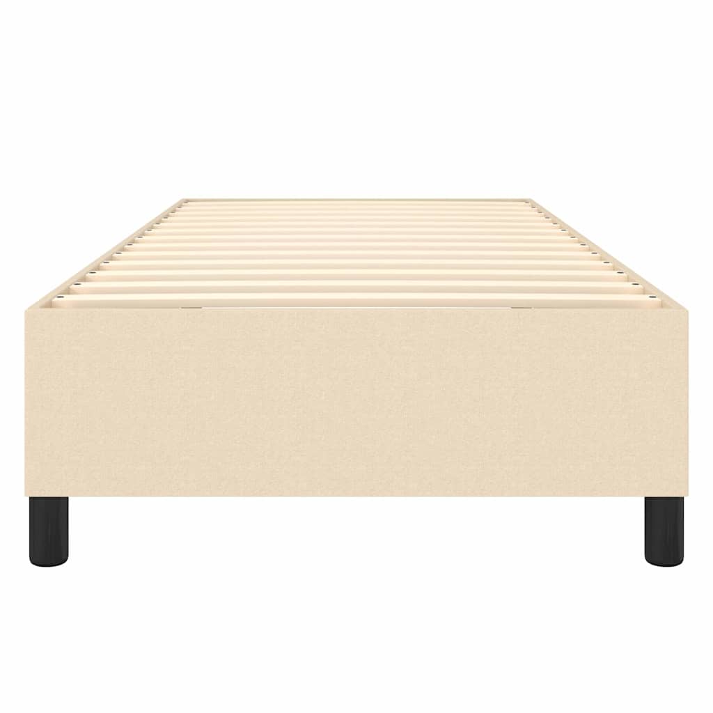 Boxspringbettgestell Creme 90x190 cm Stoff