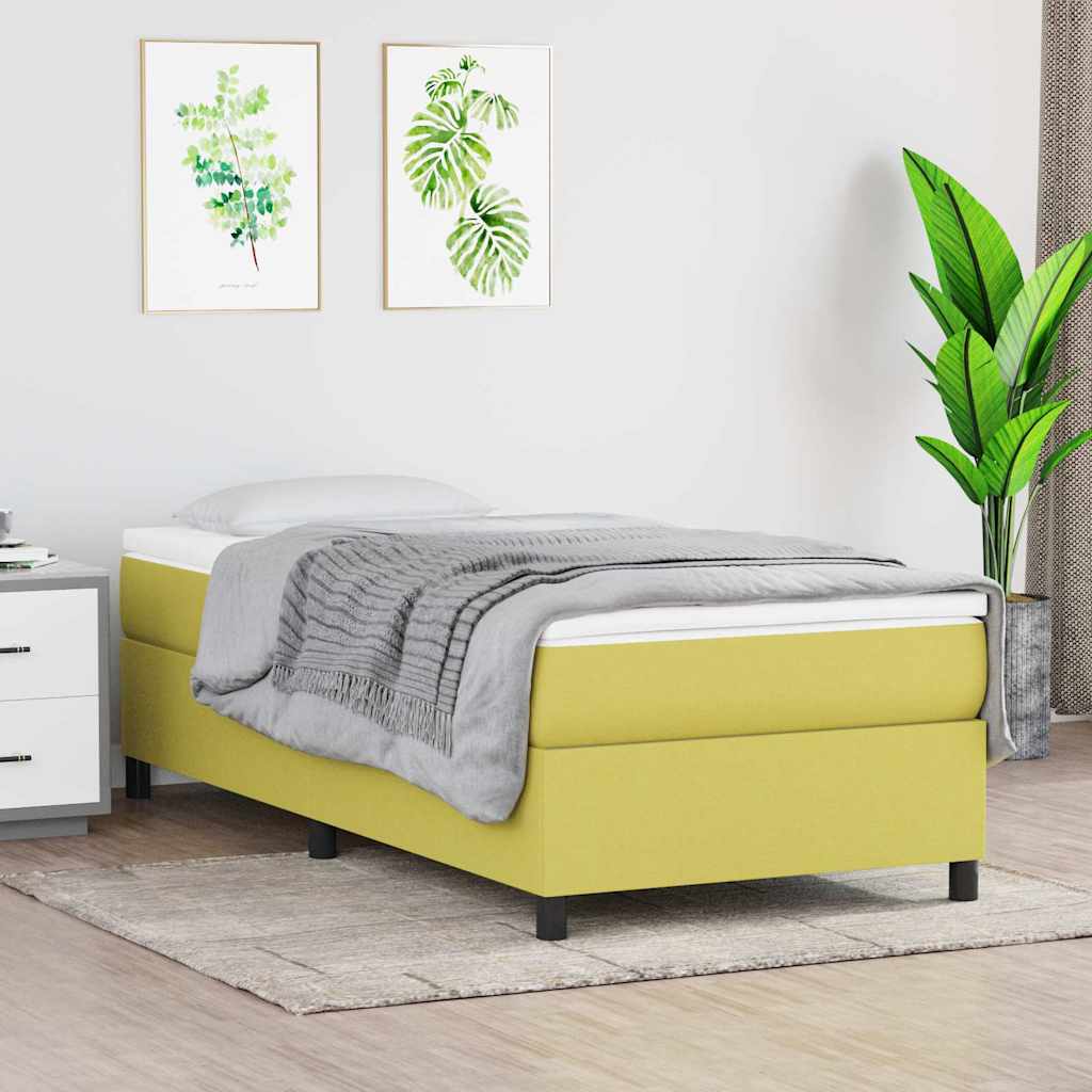 Boxspringbettgestell Grün 90x190 cm Stoff