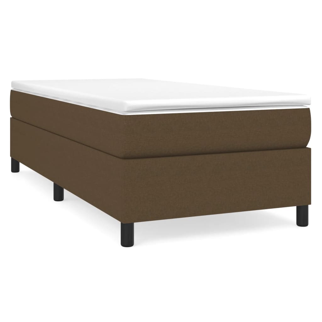 Boxspringbettgestell Dunkelbraun 90x200 cm Stoff