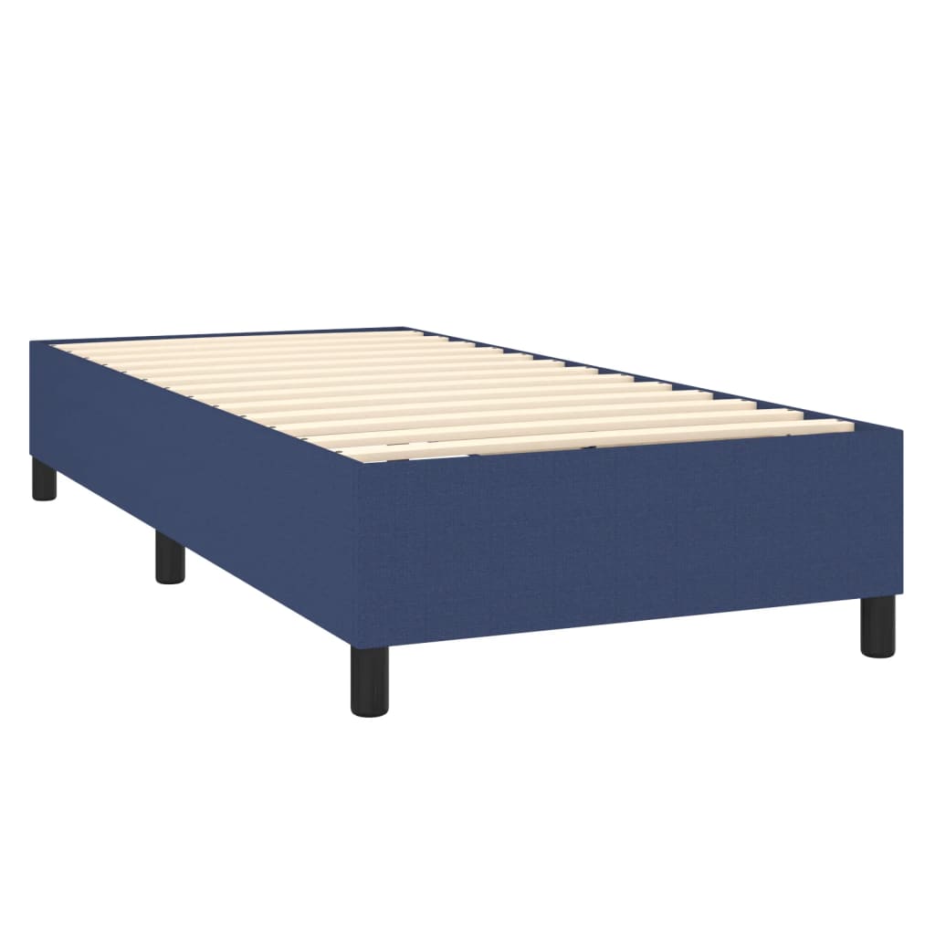 Boxspringbettgestell Blau 90x200 cm Stoff