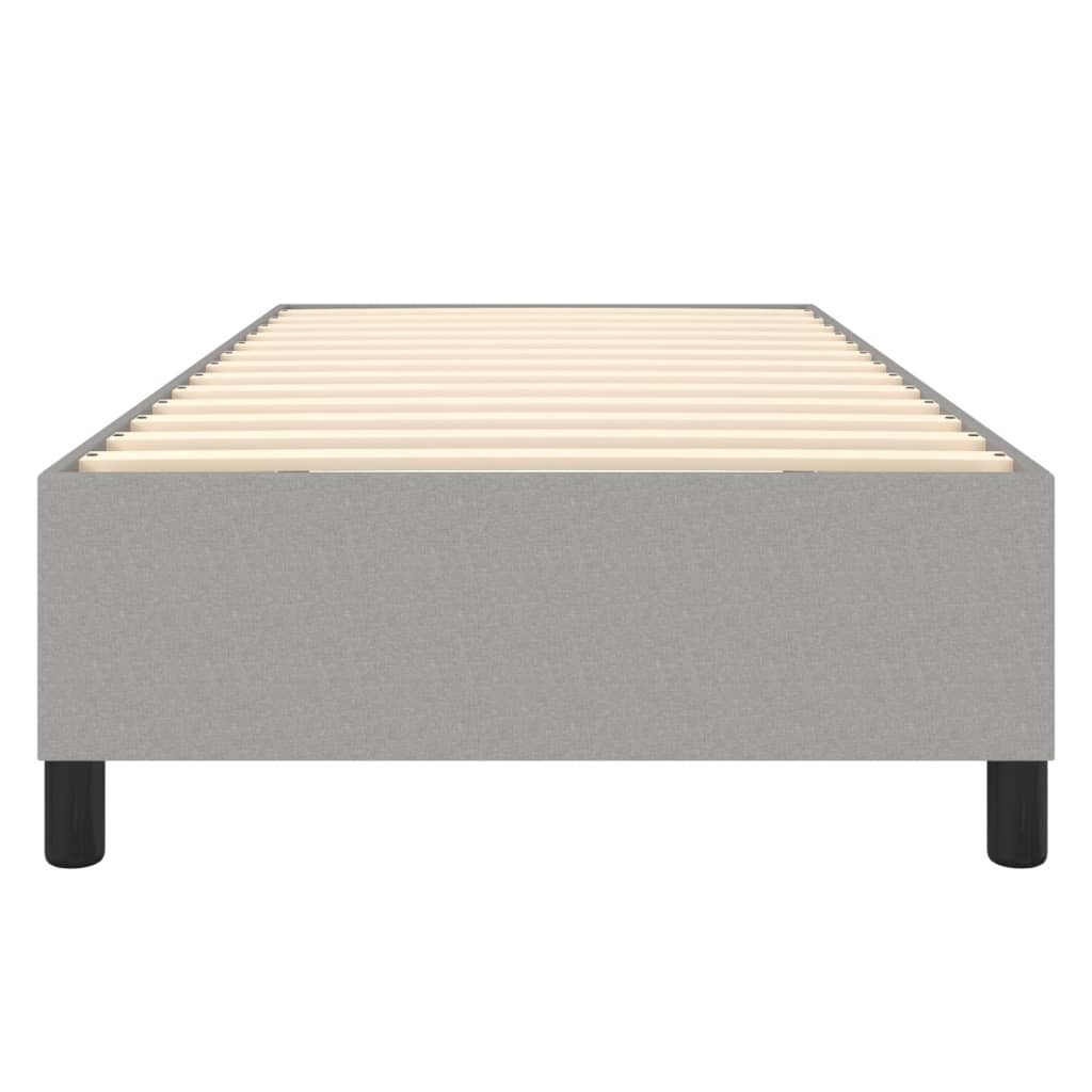 Boxspringbettgestell Hellgrau 100x200 cm Stoff