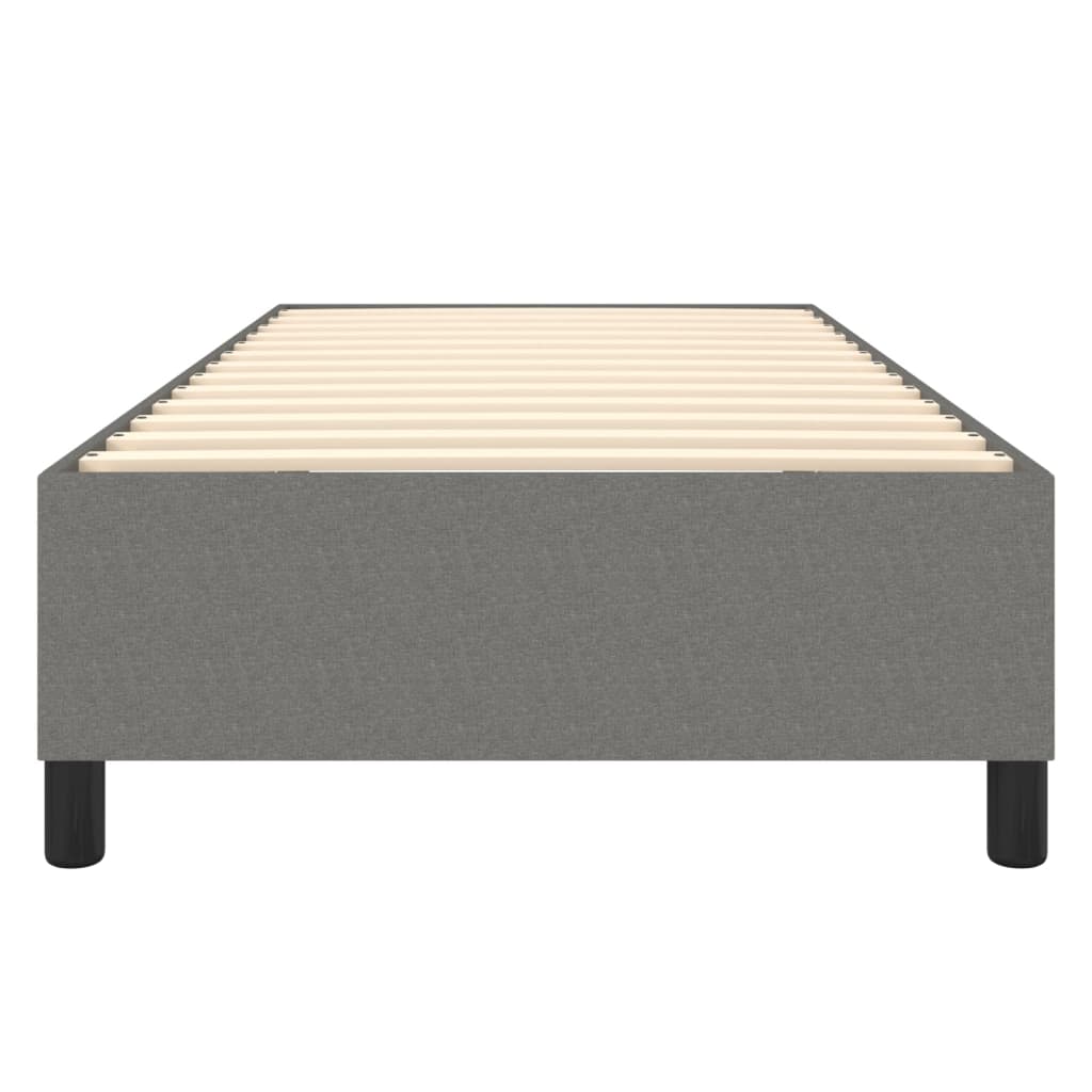Boxspringbettgestell Dunkelgrau 100x200 cm Stoff