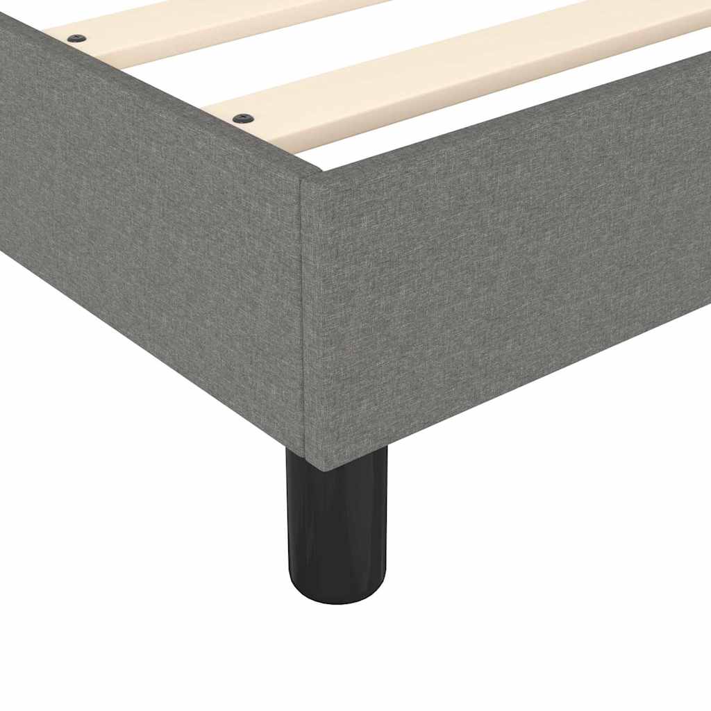 Boxspringbettgestell Dunkelgrau 100x200 cm Stoff