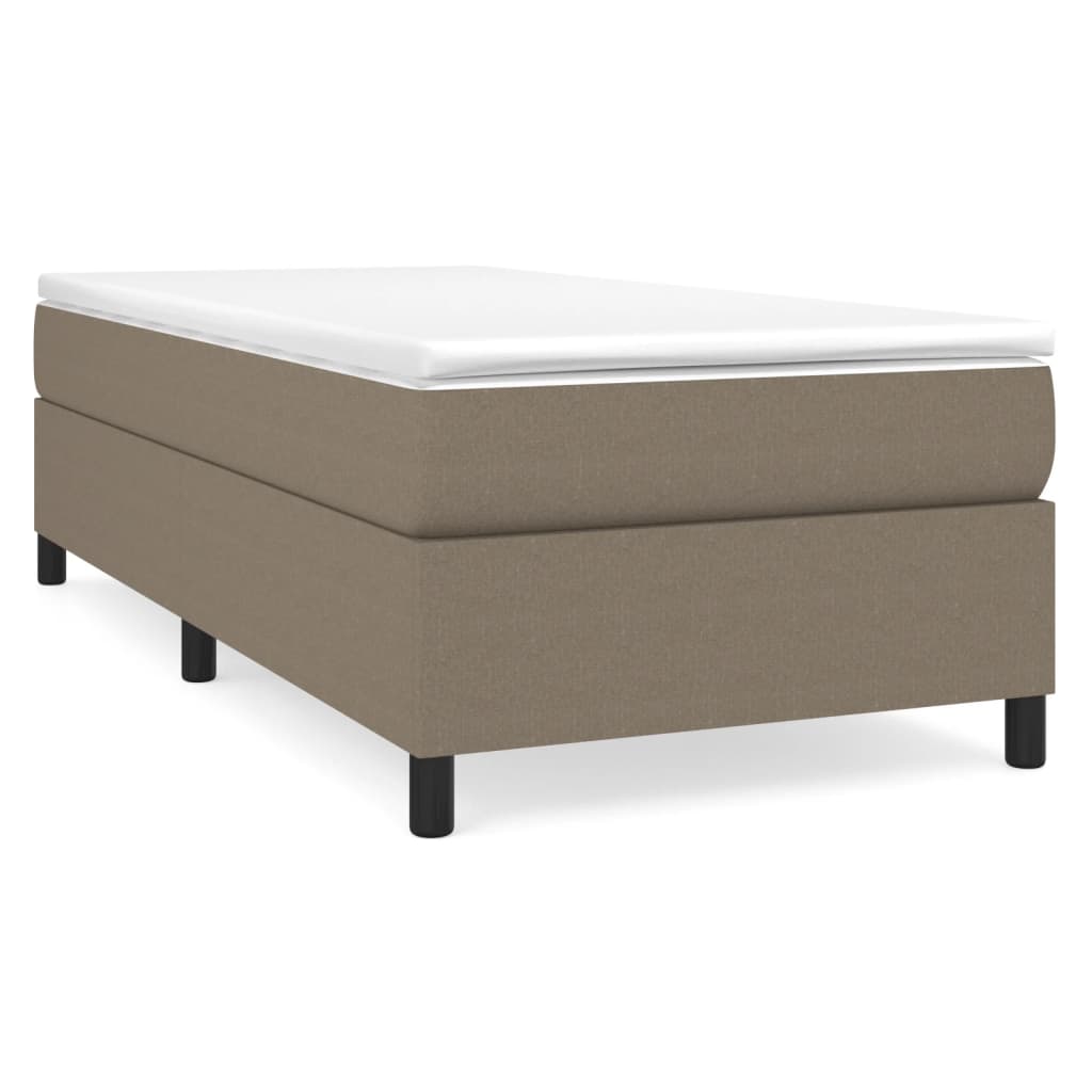 Boxspringbettgestell Taupe 100x200 cm Stoff