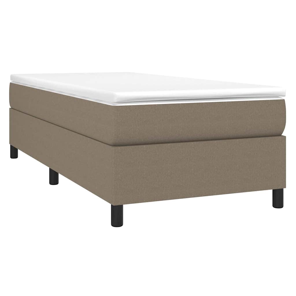 Boxspringbettgestell Taupe 100x200 cm Stoff