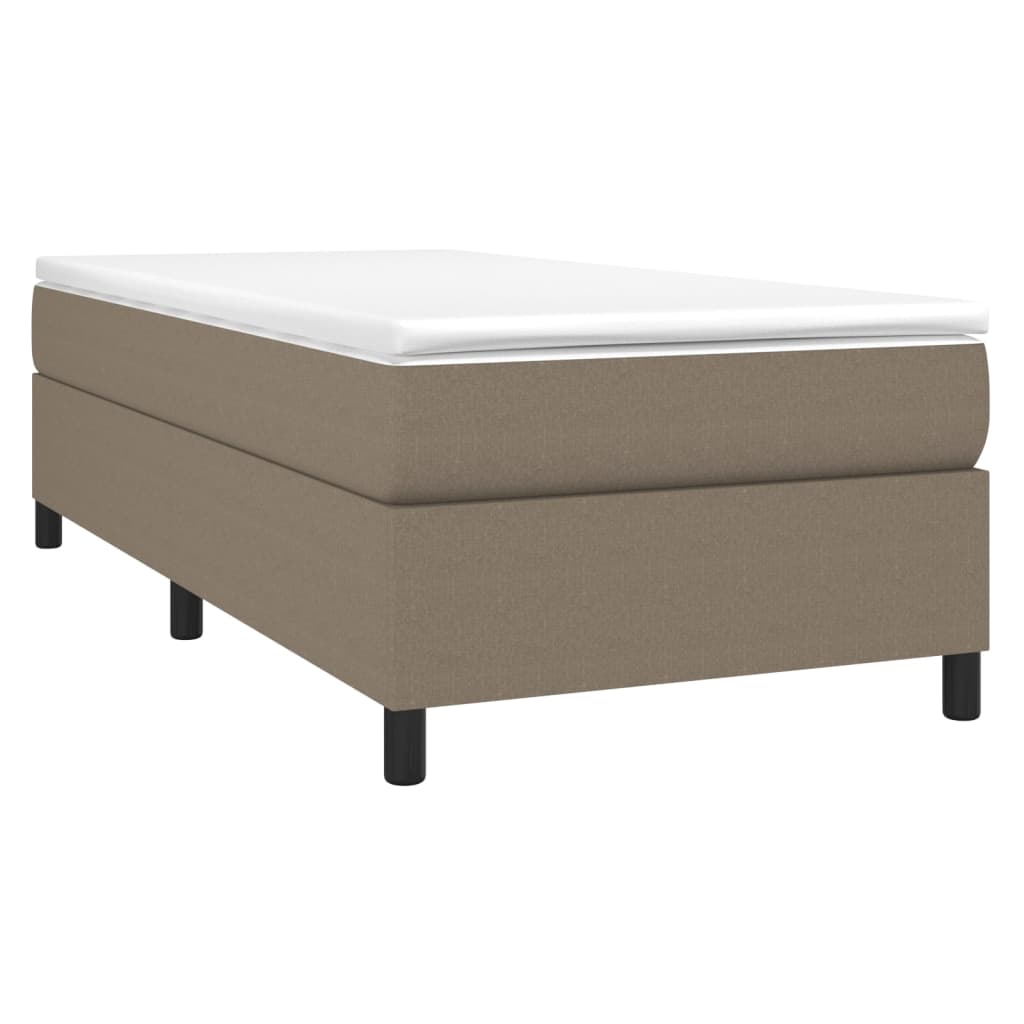 Boxspringbettgestell Taupe 100x200 cm Stoff