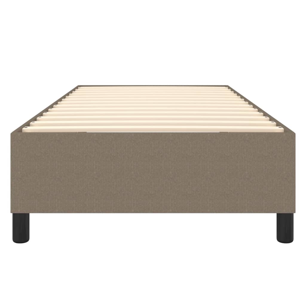Boxspringbettgestell Taupe 100x200 cm Stoff