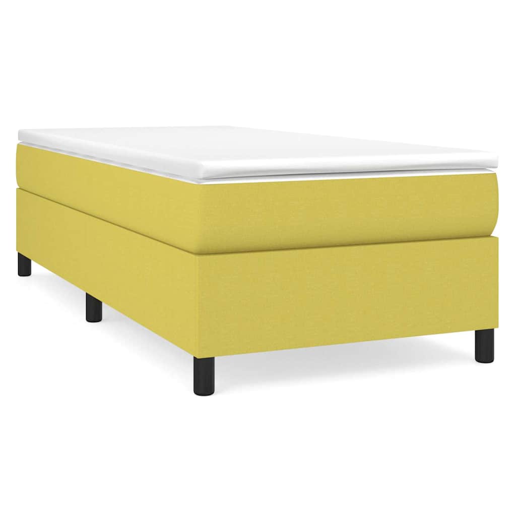 Boxspringbettgestell Grün 100x200 cm Stoff