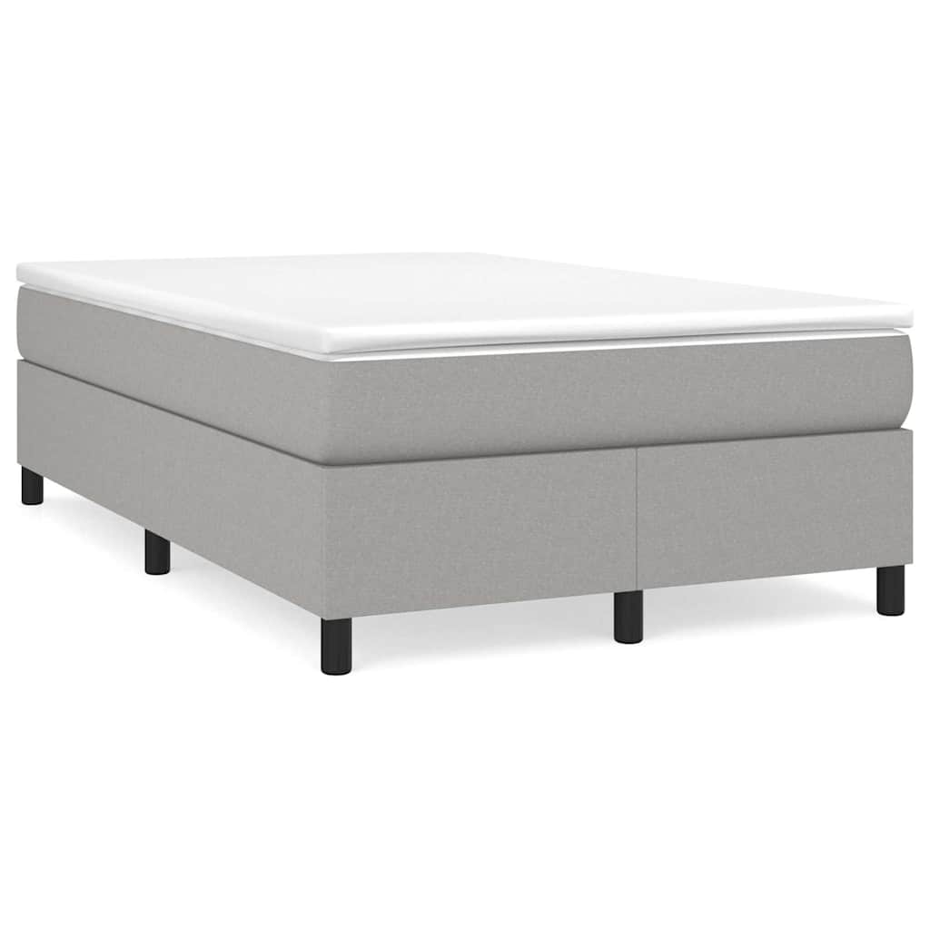 Boxspringbettgestell Hellgrau 120x200 cm Stoff