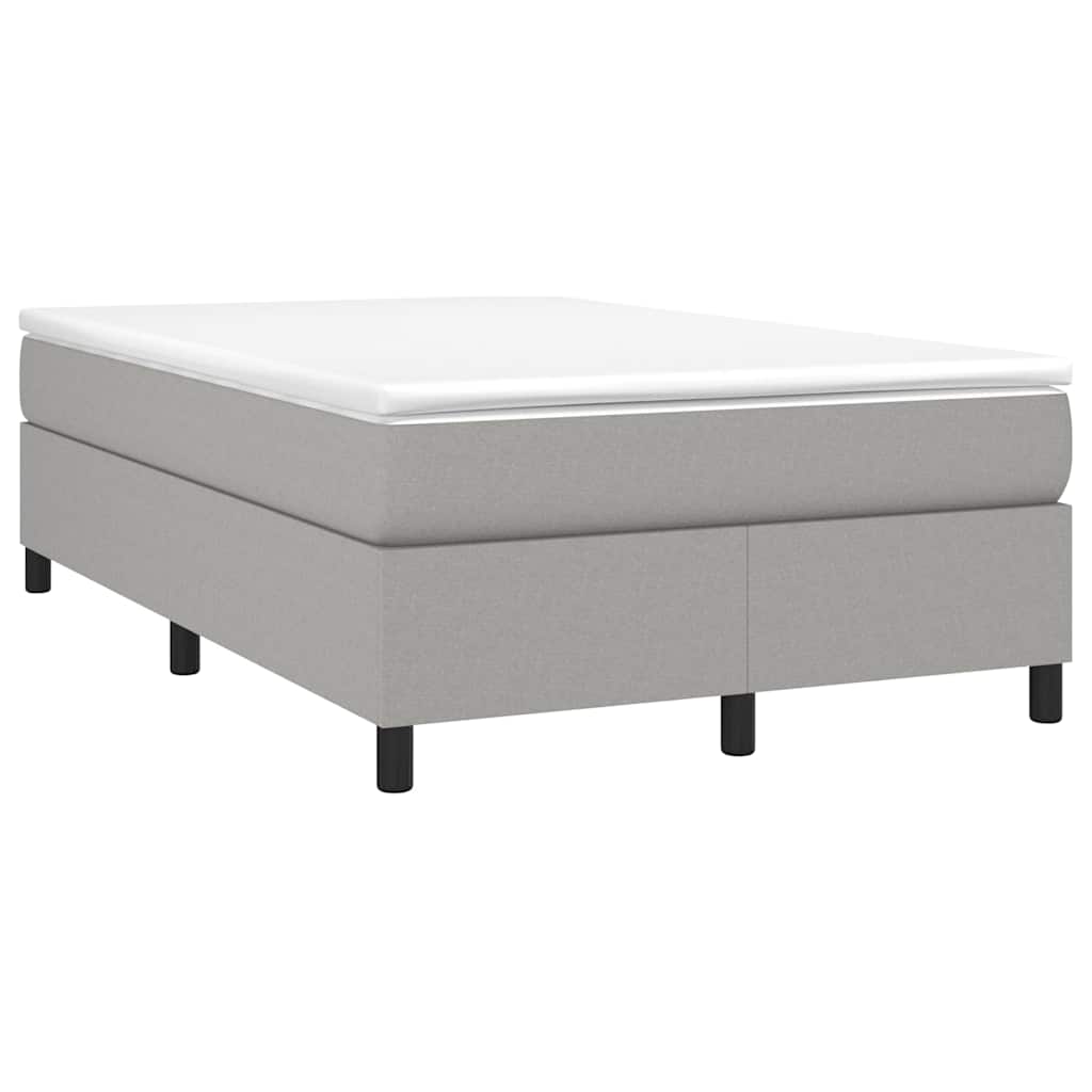Boxspringbettgestell Hellgrau 120x200 cm Stoff