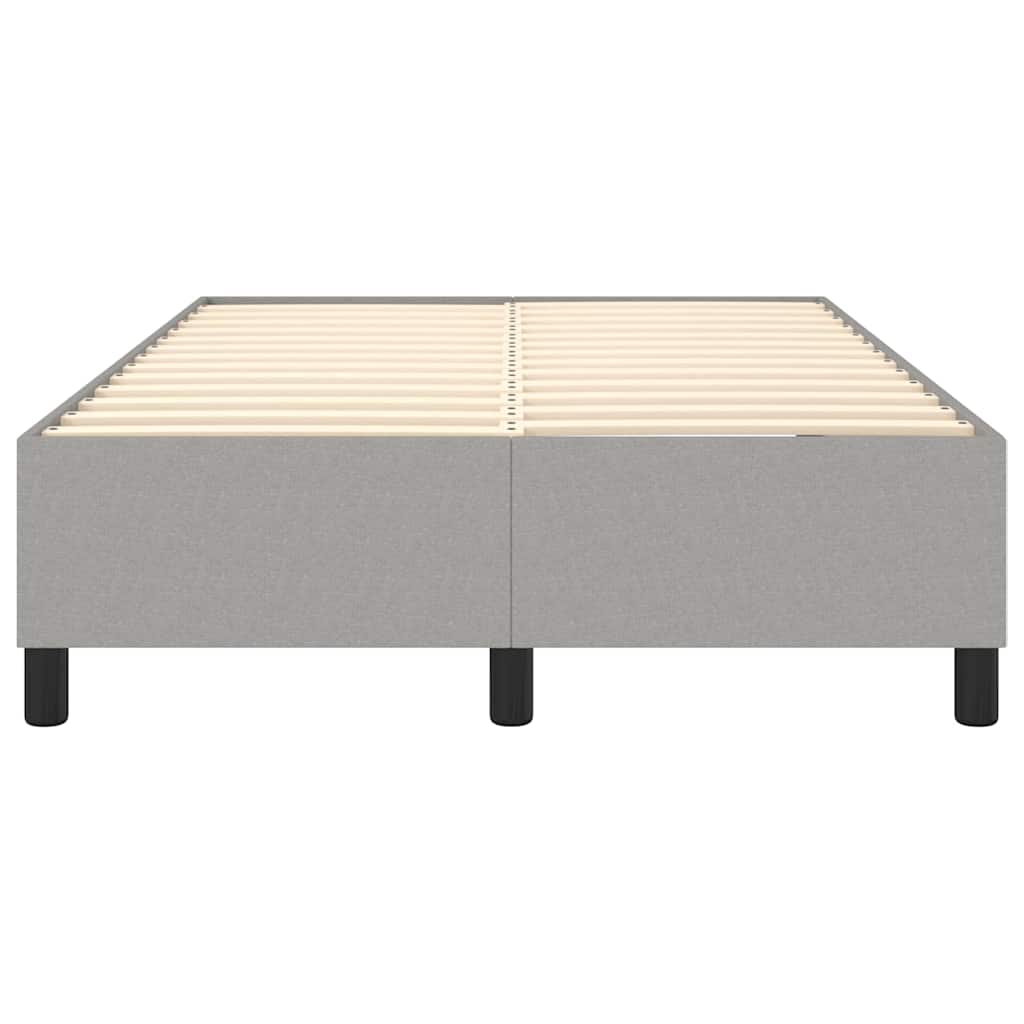 Boxspringbettgestell Hellgrau 120x200 cm Stoff
