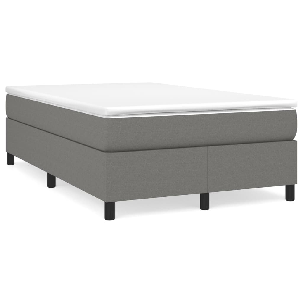 Boxspringbettgestell Dunkelgrau 120x200 cm Stoff