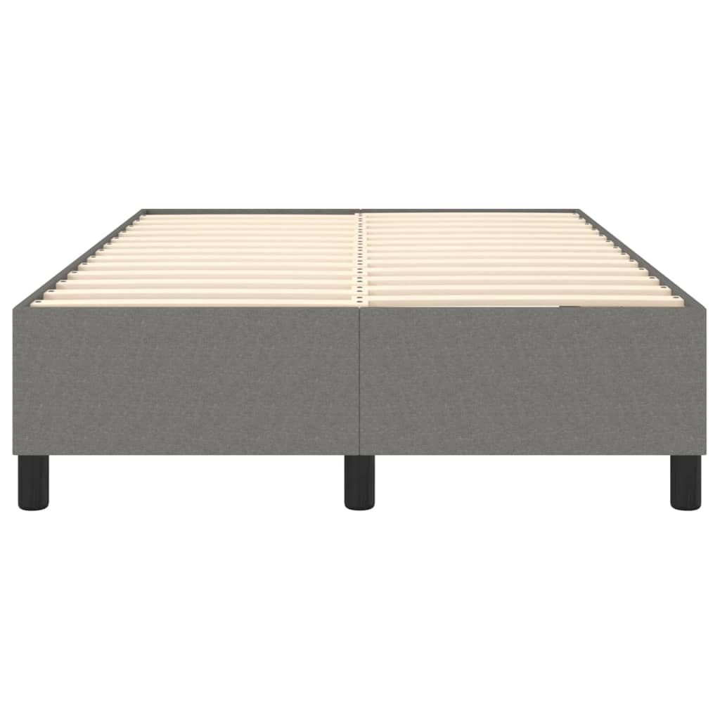 Boxspringbettgestell Dunkelgrau 120x200 cm Stoff