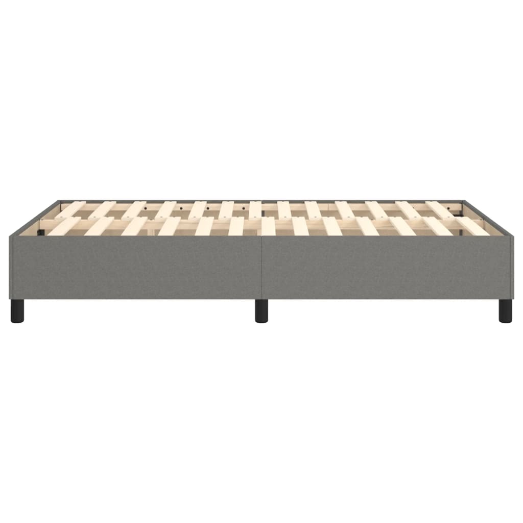 Boxspringbettgestell Dunkelgrau 120x200 cm Stoff