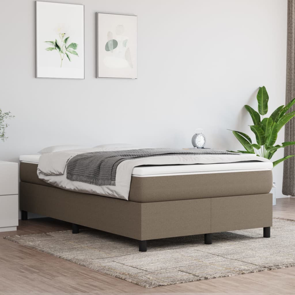 Boxspringbettgestell Taupe 120x200 cm Stoff
