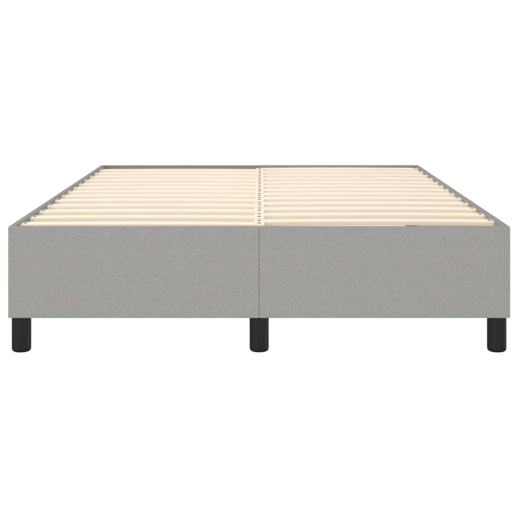 Boxspringbettgestell Hellgrau 140x190 cm Stoff
