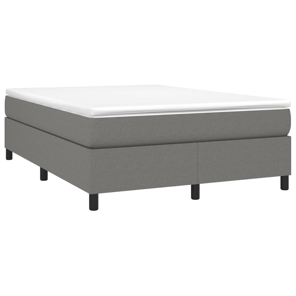 Boxspringbettgestell Dunkelgrau 140x190 cm Stoff