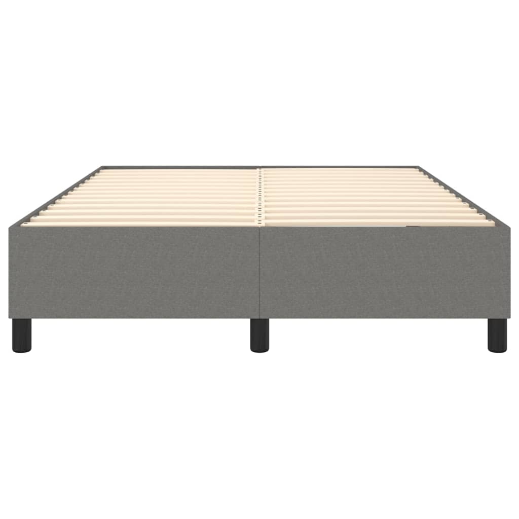 Boxspringbettgestell Dunkelgrau 140x190 cm Stoff