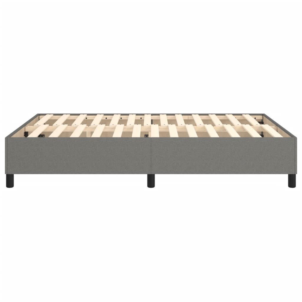 Boxspringbettgestell Dunkelgrau 140x190 cm Stoff