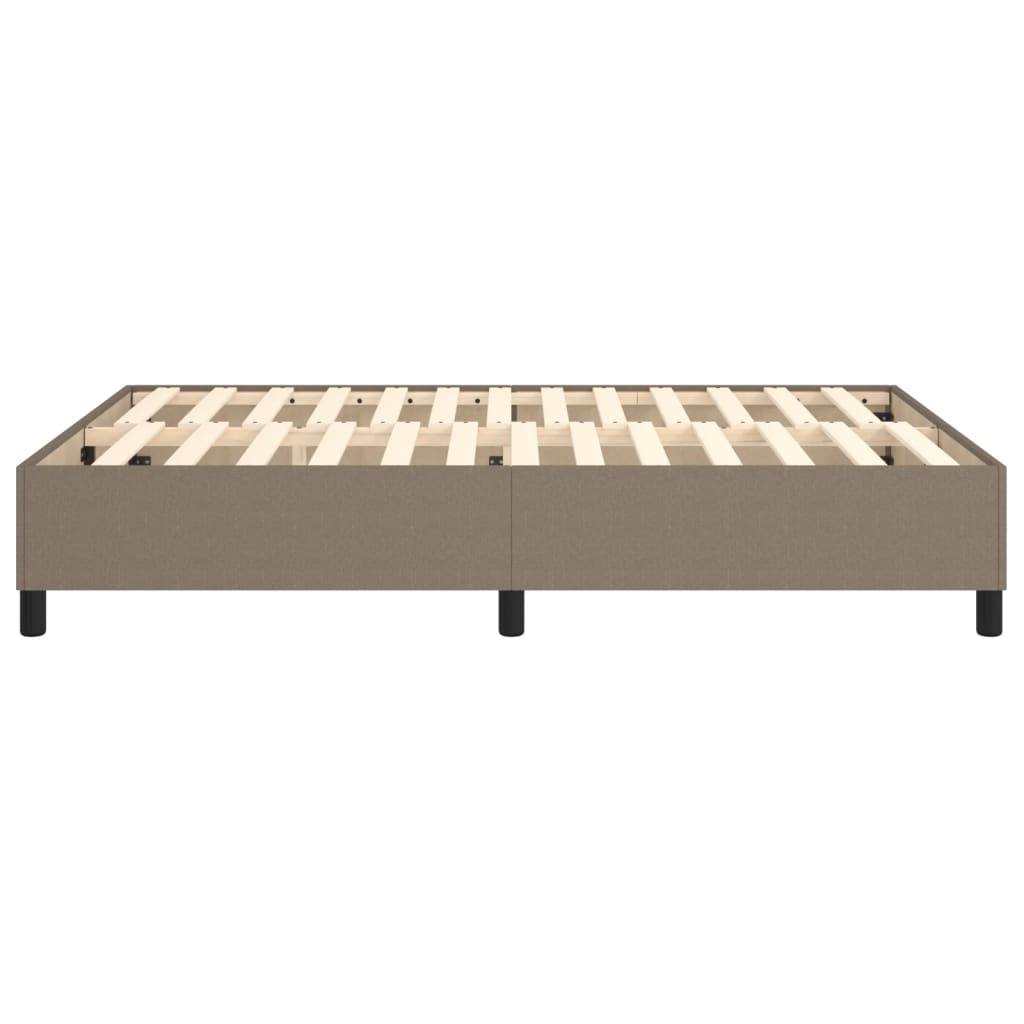 Boxspringbettgestell Taupe 140x190 cm Stoff