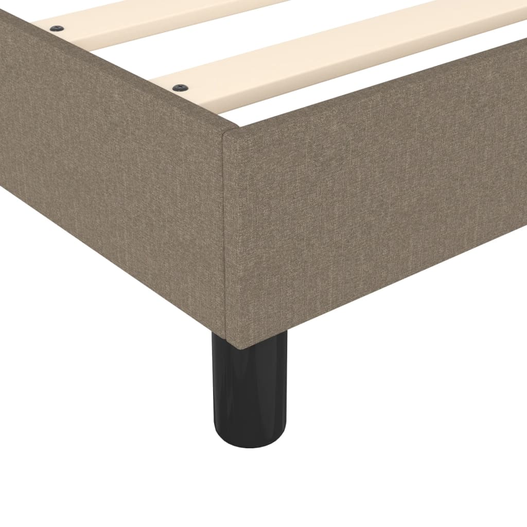 Boxspringbettgestell Taupe 140x190 cm Stoff