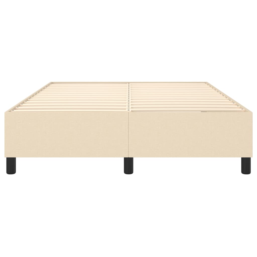 Boxspringbettgestell Creme 140x190 cm Stoff