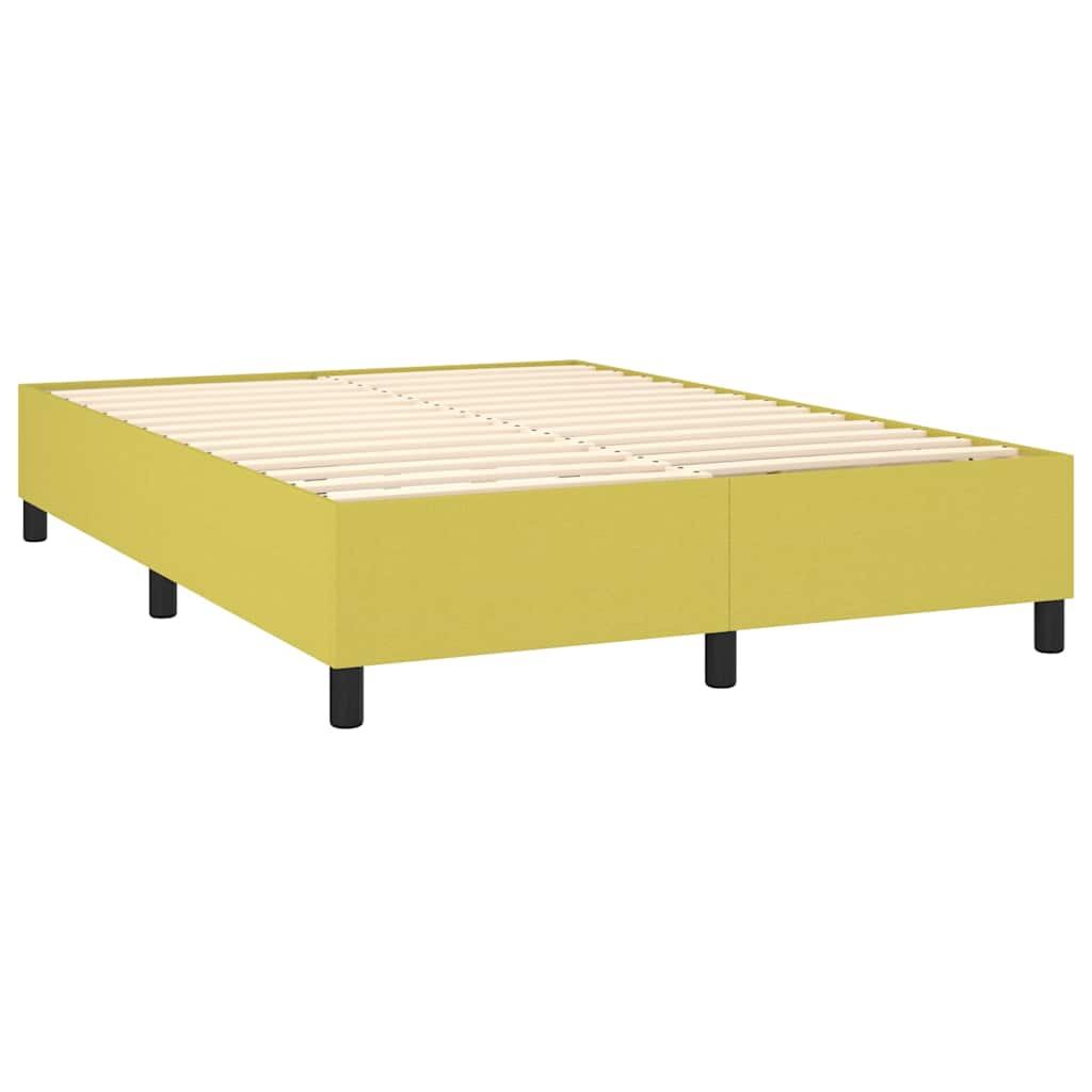Boxspringbettgestell Grün 140x190 cm Stoff