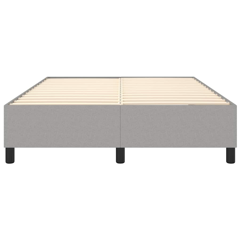 Boxspringbettgestell Hellgrau 140x200 cm Stoff