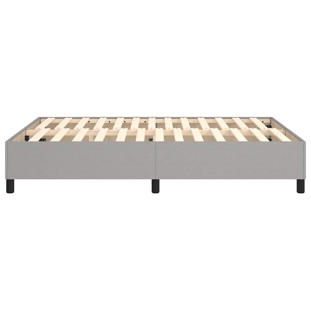 Boxspringbettgestell Hellgrau 140x200 cm Stoff