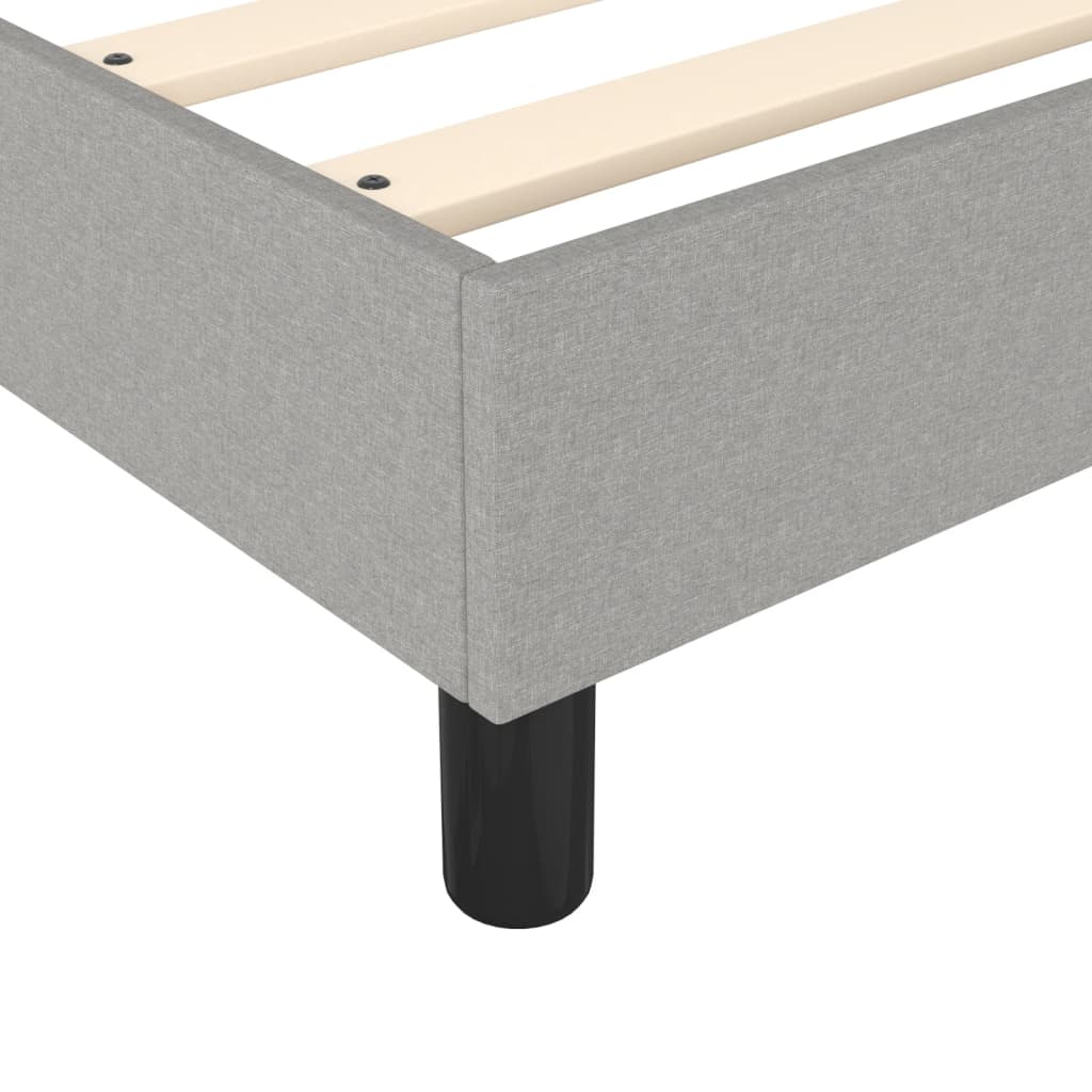 Boxspringbettgestell Hellgrau 140x200 cm Stoff