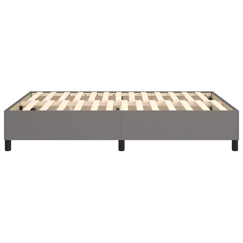 Boxspringbettgestell Dunkelgrau 140x200 cm Stoff