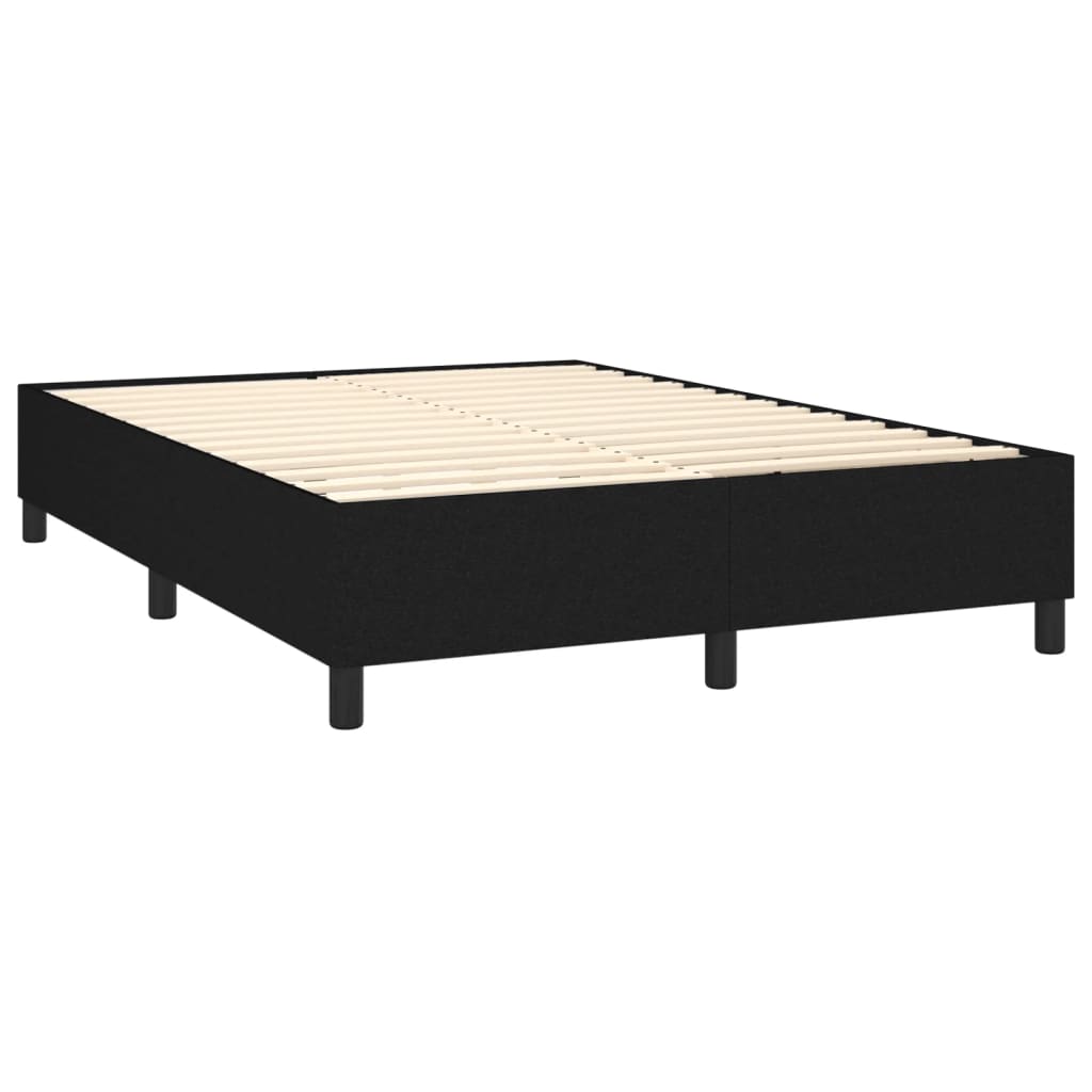 Boxspringbettgestell Schwarz 140x200 cm Stoff