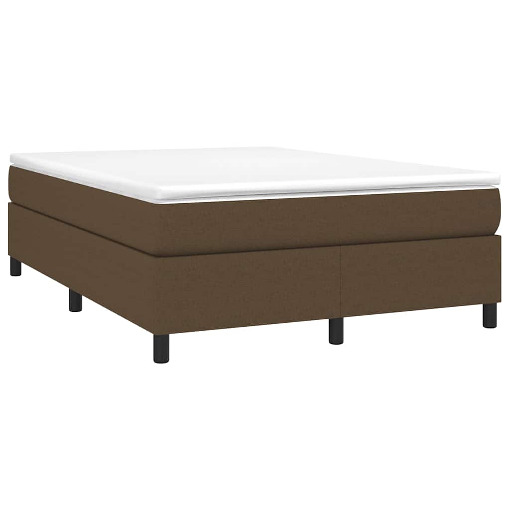 Boxspringbettgestell Dunkelbraun 140x200 cm Stoff