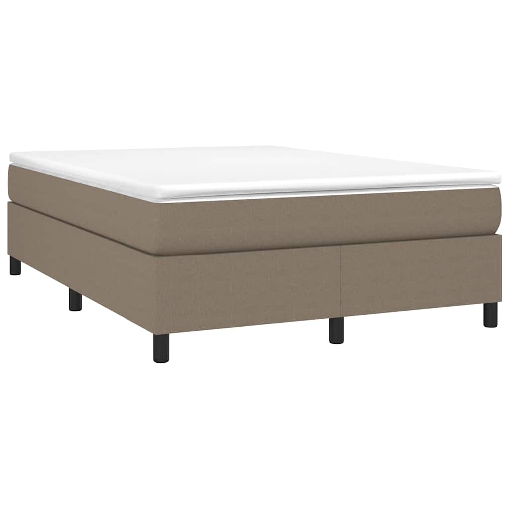 Boxspringbettgestell Taupe 140x200 cm Stoff