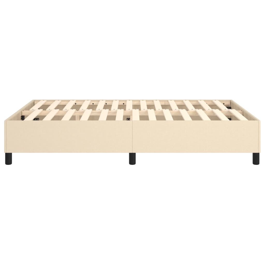Boxspringbettgestell Creme 140x200 cm Stoff