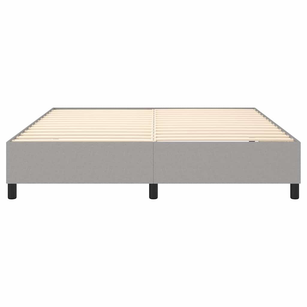 Boxspringbettgestell Hellgrau 160x200 cm Stoff