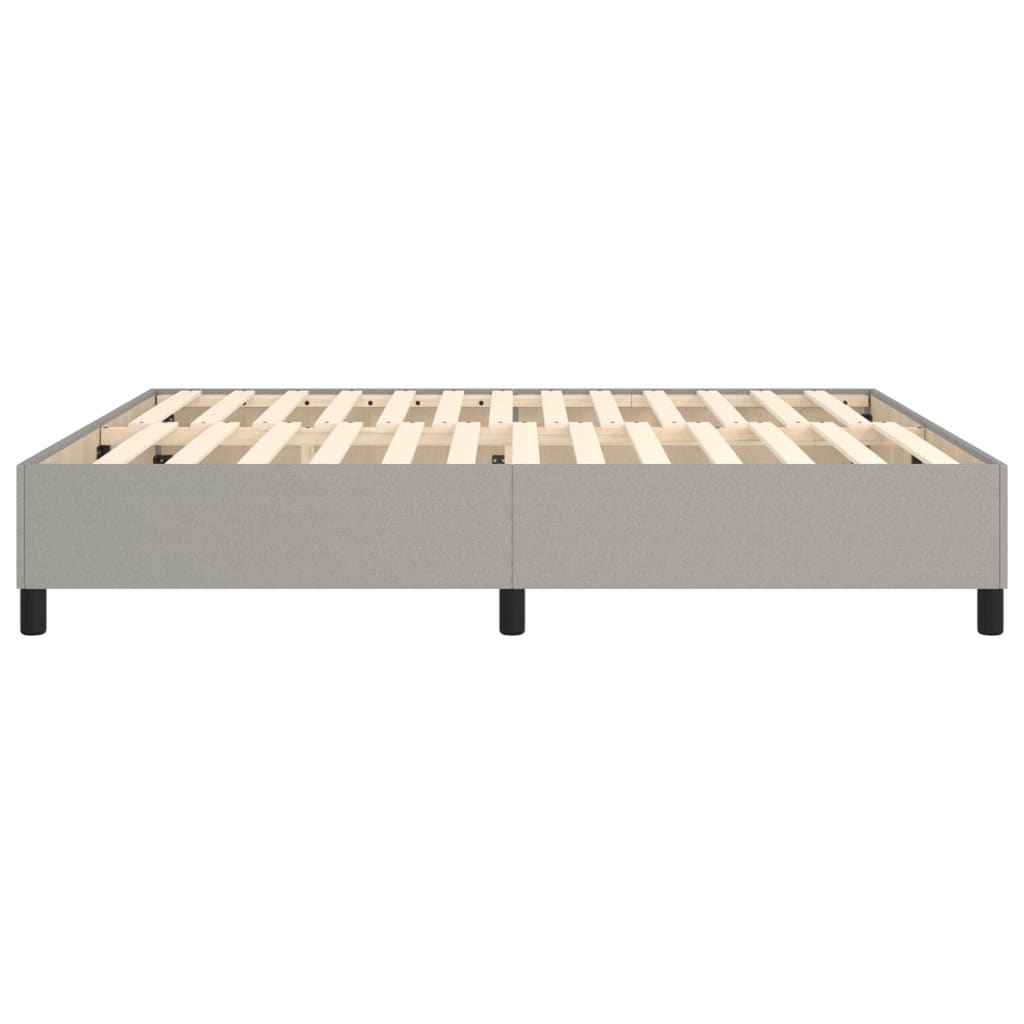 Boxspringbettgestell Hellgrau 160x200 cm Stoff