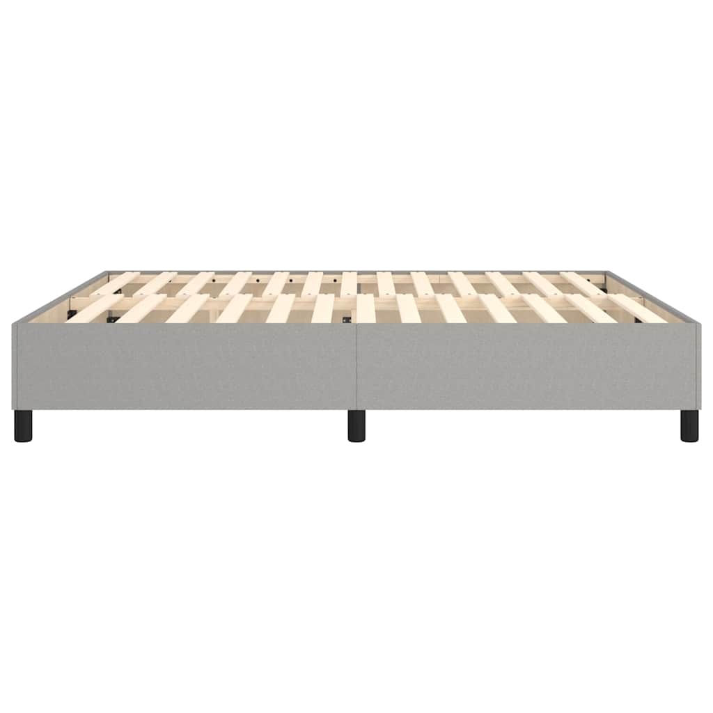 Boxspringbettgestell Hellgrau 160x200 cm Stoff