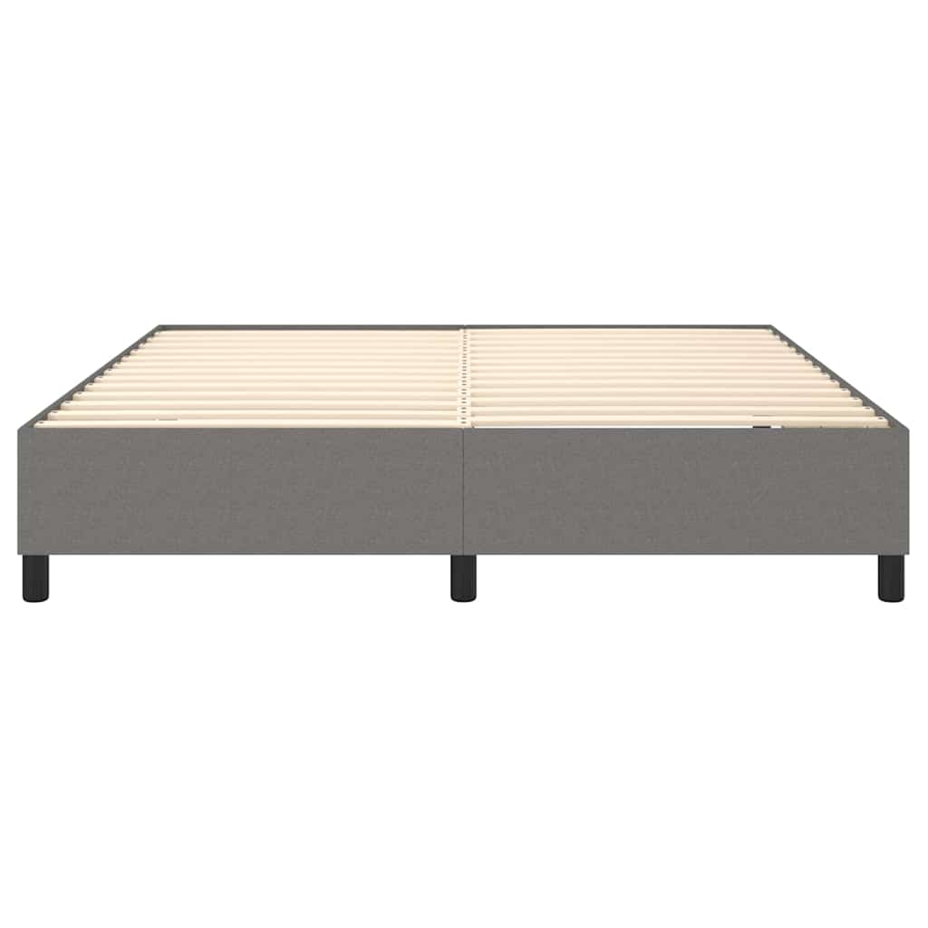 Boxspringbettgestell Dunkelgrau 160x200 cm Stoff