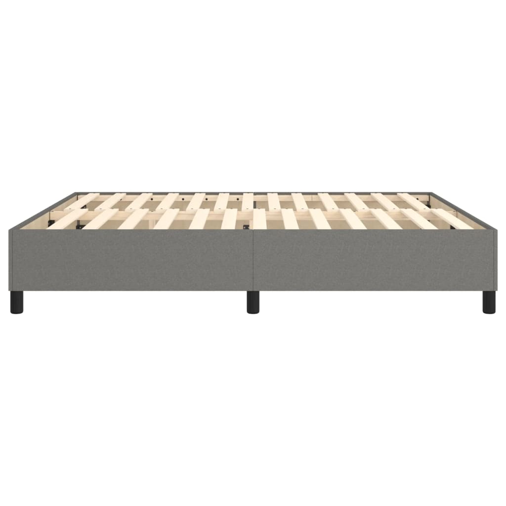 Boxspringbettgestell Dunkelgrau 160x200 cm Stoff