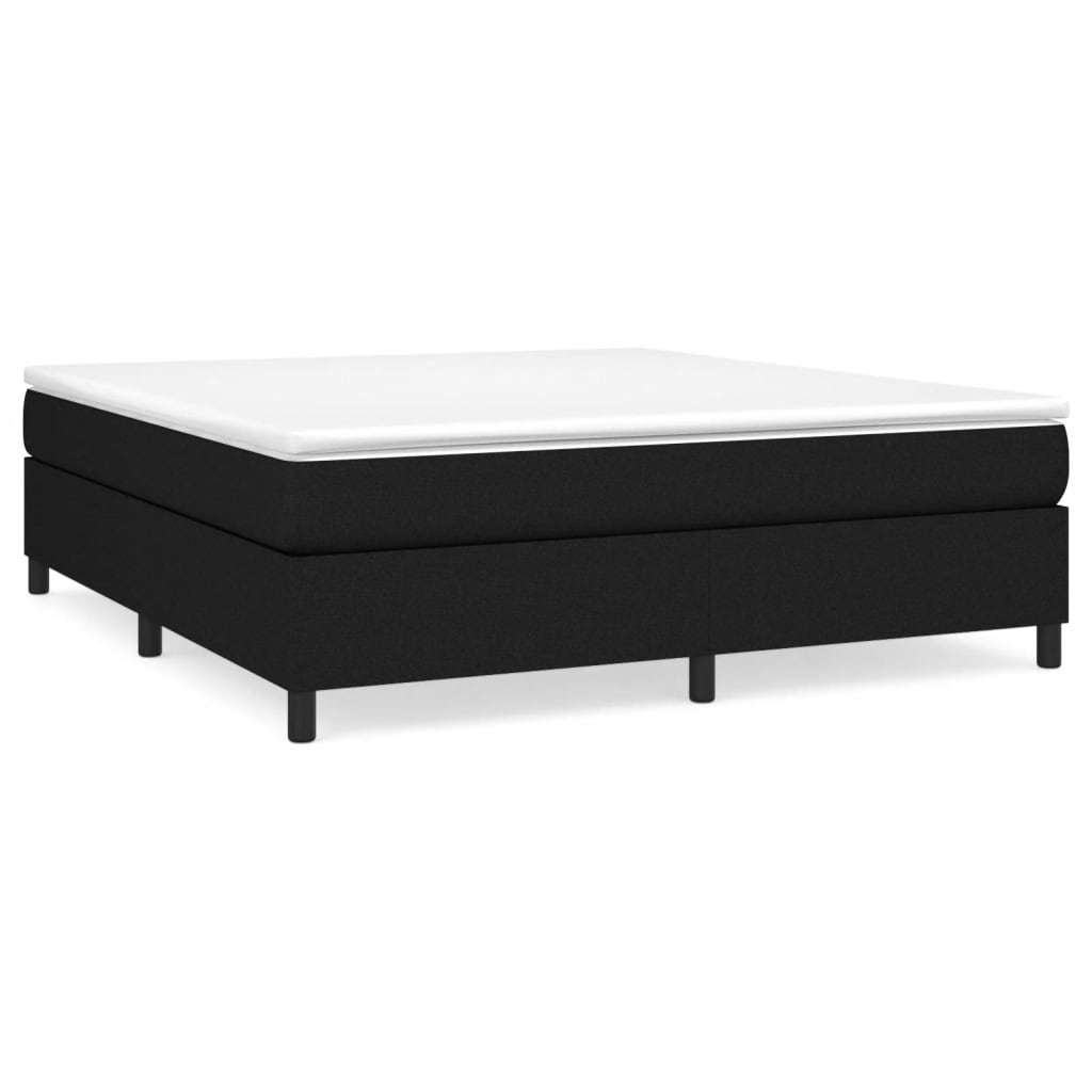 Boxspringbettgestell Schwarz 160x200 cm Stoff