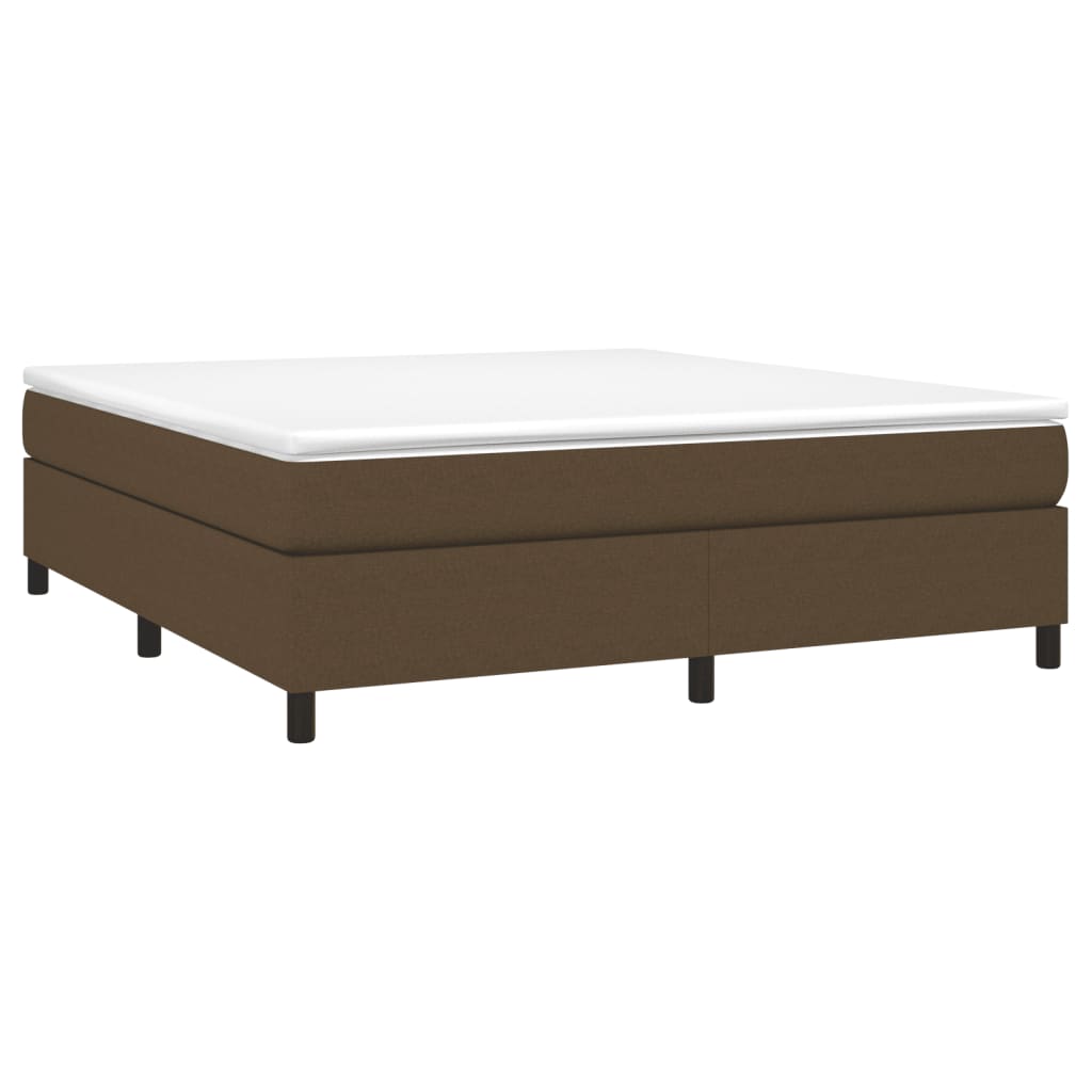 Boxspringbettgestell Dunkelbraun 160x200 cm Stoff