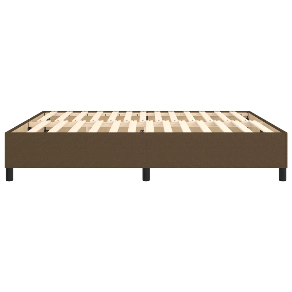 Boxspringbettgestell Dunkelbraun 160x200 cm Stoff