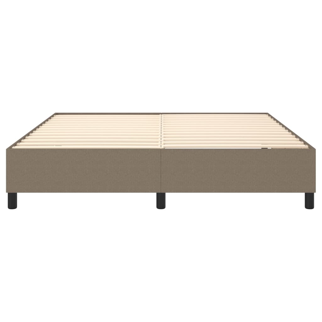 Boxspringbettgestell Taupe 160x200 cm Stoff